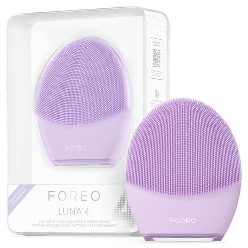FOREO LUNA 4 Face Cleansing Brush - Firming Face Massager - Anti Aging Care - Enhances Absorption - Simple Skin Care Tools - Sensitive Skin