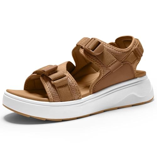 Vilanva Womens Orthopedic Walking Sandals with Comfortable Arch Support Recovery Sport Relief Plantar Fasciitis Outdoor Hiking Adjustable Strap Platform Cushion Hiking Water Sandals for 2026 Summer Trendy Outfits — image 1