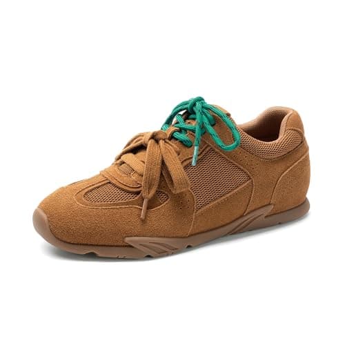 DREAM PAIRS Women's Retro Lace Up Sneakers, All-Day Comfort Lightweight Non Slip Casual Fashion Walking Trainers Shoes — image 1