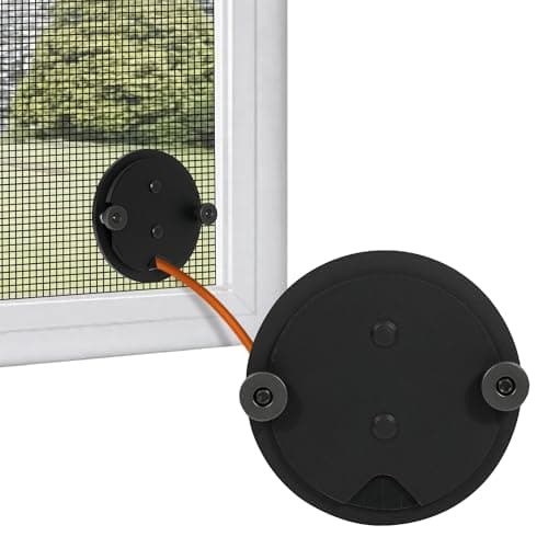 Window Screen Pass Through, Bring Inside Power Outside, for 1/10"-1/2" Cables or Hoses, Fits on Any Standard Window Screen, Dust Proof, for Rv, Pet Cameras, Various LED Lights — image 1