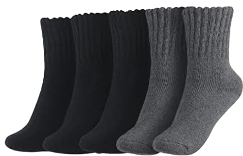 BenSorts Women's Winter Boots Socks Thick Warm Cozy Crew Socks Solid Color Gifts — image 1