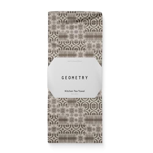 GEOMETRY Spring Kitchen Towels - Quick Dry Microfiber Cloth Spring & Summer Dish Towels for Kitchen Drying - Premium Quick Dry Towel - Sandy, 18" x 30" - 1-Pack — image 1