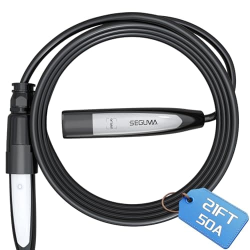 SEGUMA EV Charger Extension Cable for Tesla, Up to 50A 21FT 240V 12KW NACS Extension Cable for Level 1&2 NACS Charger,Tesla Wall Connector, Tesla Extension Cord for Model Y/X/3/S