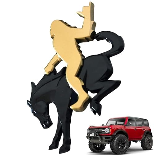 Add-A-Sasquatch Emblem for Bronco, 3x4 Inch, Off-Road Decal with 3M Adhesive, Custom Vehicle Accessory (Sasquatch Riding Bronco Set#2) — image 1