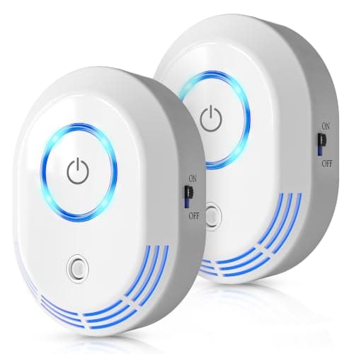 Plug In Air Ionizers For Home(2 Pack), 2 In 1 Ozone Odor Eliminator And Air Ionizers For Dust Mites,60 Million Negative Ions Out Put,Mini Air Cleaner for Dust, Smoke, Pets — image 1