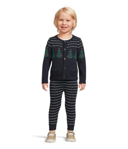 The Holiday Matching Baby Sweater Set, Blue, 6-12