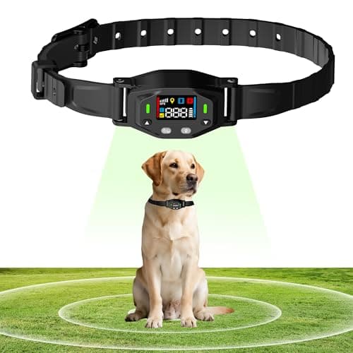 GPS Wireless Dog Fence System: Electric Fence for Dog with 4-Zone Progressive Correction & 3 Modes, 55-6000ft Adjustable Range, Waterproof Rechargeable GPS Dog Collar for Medium Large Dogs Outdoor Use — image 1