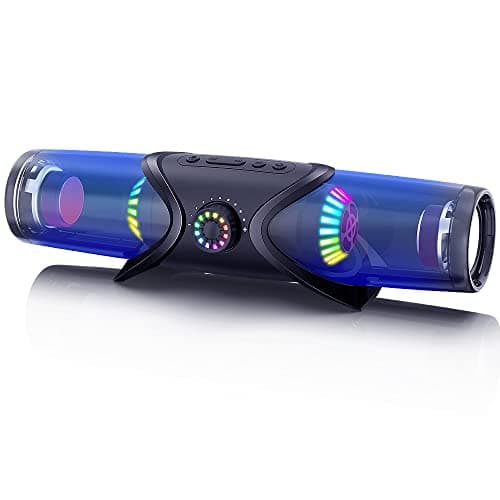 WolfLawS Computer Speakers,Bluetooth SoundBar,Computer Speakers for Desktop Monitor with RGB Light,PC Speakers with Subwoofer,USB Powered Sound Bar for Laptop 3.5mm Headphone Jack — image 1