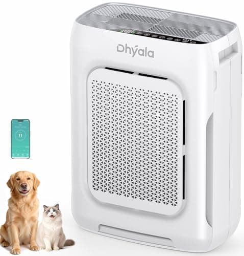 Air Purifier for Home Bedroom Large Room up to 3000Ft², HEPA Air Purifier with Washable Double-Sided Filters, Smart WiFi, AQI Display, Air Cleaner for Pets, Dust, Pollen, 15dB Sleep Mode, Fragrance — image 1
