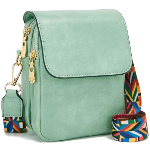 Soperwillton Crossbody Bags for Women Vegan Leather Purse Small Shoulder Handbags with Wide Adjustable Strap — image 1