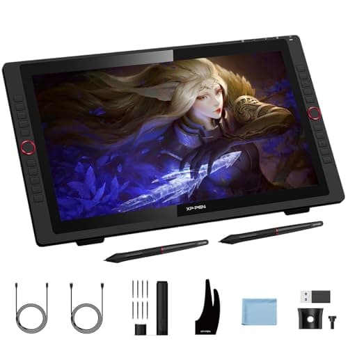 XPPen Artist 24 Pro 2.5K QHD Drawing Tablet with Screen,16.7M Colors Graphics Tablet with 8192 Pen Pressure Battery-Free Tilt Stylus & 20 Shortcut Keys for Windows, Mac, Chrome, Linux, 23.8" — image 1