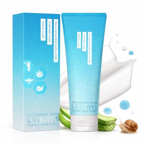 Luxeviss Anti-Aging Night Cream – Overnight Face Moisturizer with Collagen Peptides, Ceramides & Hyaluronic Acid – Deep Hydration Wrinkle Care for Firming & Smoothing, Fragrance-Free, 3.35 Fl Oz — image 1