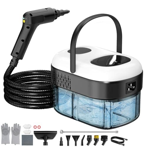 Granarbol Pressurized Handheld Steam Cleaner for Home,3-Level Steam White | 2500W Power,15s Fast Heat-Up & 47.3oz Tank,Multi-Surface Portable Steamer for Cleaning Car/Floor/Grout/Tile — image 1