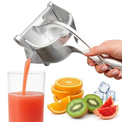 Hand Juicer Squeezer - Aluminum Manual Juicer Hand Press with Ergonomic Handle, 20 Oz Large Capacity Lemon Squeezer for Pomegranate, Orange, Lime & Citrus Fruits with Direct Pour Spout, Hand Wash Only — image 1