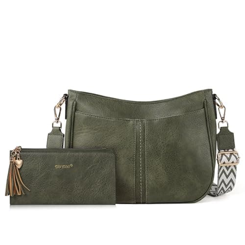 TANTOMI Crossbody Bags for Women Crossbody Purses and Wallet Vegan Leather Women's Shoulder Handbag for Everyday 2 PCS Set — image 1