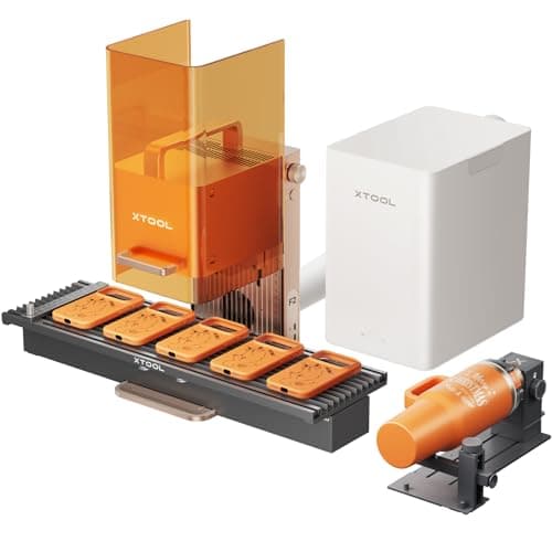 xTool F2 5W IR & 15W Diode Dual Laser Engraver, with Slide Extension, RA3 Rotary, Air Purifier, 50MP Camera, 6000mm/s Ultra Fast, 3D Embossing, Color Marking on Metal, Portable Laser Engraving Machine