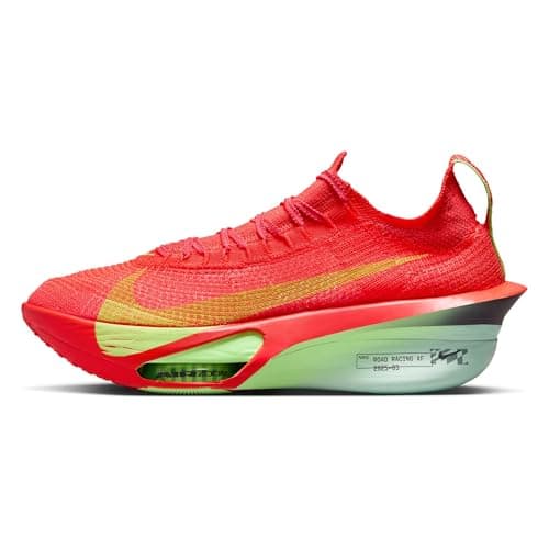 Nike Alphafly 3 Men's Road Racing Shoes (FD8311-600, Bright Crimson/Lime Blast/Mint Foam/Cave Purple) Size 11
