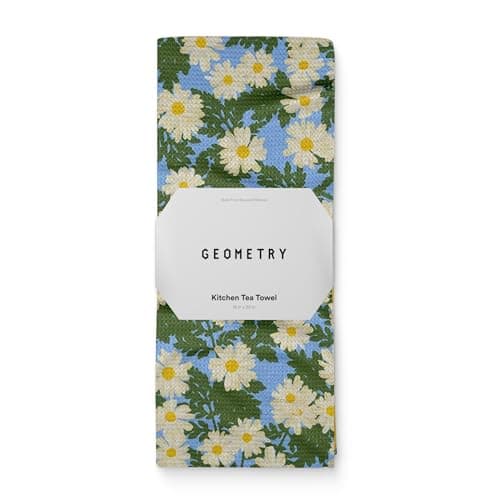 GEOMETRY Spring Kitchen Towels - Quick Dry Microfiber Cloth Spring & Summer Dish Towels for Kitchen Drying - Premium Quick Dry Towel - Daisy Delight, 18" x 30" - 1-Pack — image 1