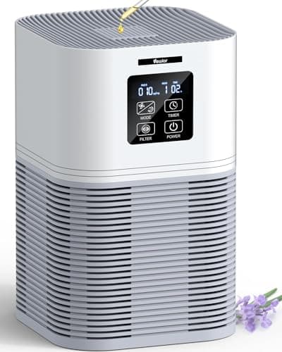 VEWIOR Air Purifiers for Home, Air Purifiers for Large Room up to 1200 sq.ft, H13 True HEPA Air Filter with Fragrance Sponge 6 Timers Quiet Air Cleaner for Pet Dander Wildfire — image 1