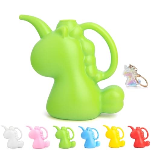 XXXFLOWER Unicorns Indoor Watering Can, 1 L Cute Animal Water Cans, Novelty Unicorns Shape Watering Pot for Office House Indoor Garden(Green)