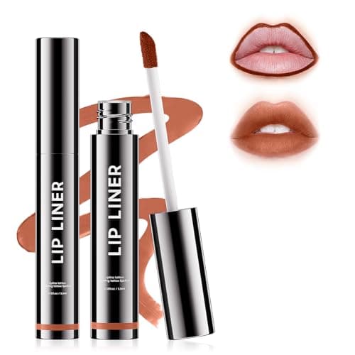 Anguishil Peel Off Lip Liner Highly Pigmented - Lip Stain Long Lasting Waterproof for Women Girls, Lip Tint Stain Peel Non-Sticky & Smudge-Proof Easy to Use & Natural Finish (Nude) — image 1