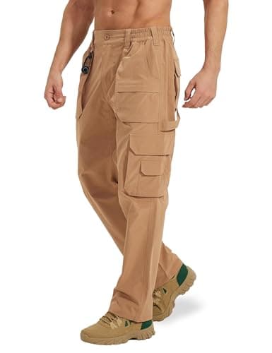 MOURCE Tactical Pants for Men Quick Dry Ripstop Cargo Pants Water Resistant Breathable Outdoor Pants with 9 Pockets — image 1
