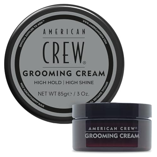 American Crew Men's Grooming Cream, Like Hair Gel with High Hold & High Shine, 3 oz
