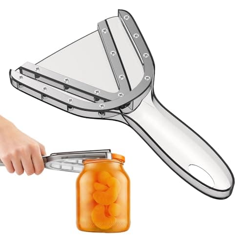 NileHome Jar Opener for Weak Hands, Seniors with Arthritis, Bottle Opener Jar Lid Opener for Arthritic Hands Multifunctional Can Openers for Seniors Get Lids Off Easily & Grey