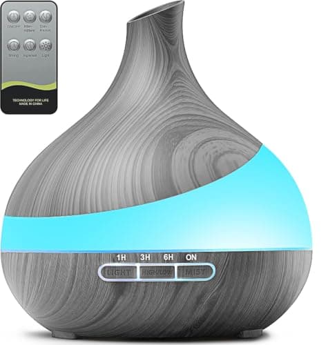 Essential Oil Diffuser for Women: 500ml with 14 Color LED — image 1