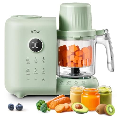 Bear Baby Food Maker Steamer&Blender with Dual-Layer Steam Baskets — image 1