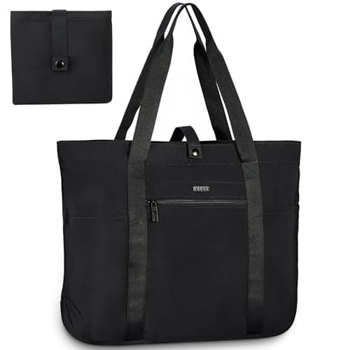 Voova Tote Bag for Women, Large Capacity Tote Bag with Zipper, Foldable Shoulder Bag Handbag for Work,Travel,Shopping,Beach — image 1