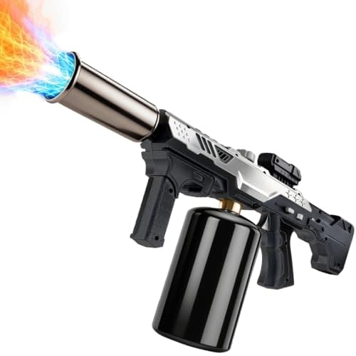 Long Reach Propane Torch Gun Flame Thrower One-Touch Max Fire | Gift for Men Dad, Adjustable Flame Blow Torch for BBQ Grill, Charcoal Starter,Searing Steak,Campfire (Tank Not Included) — image 1