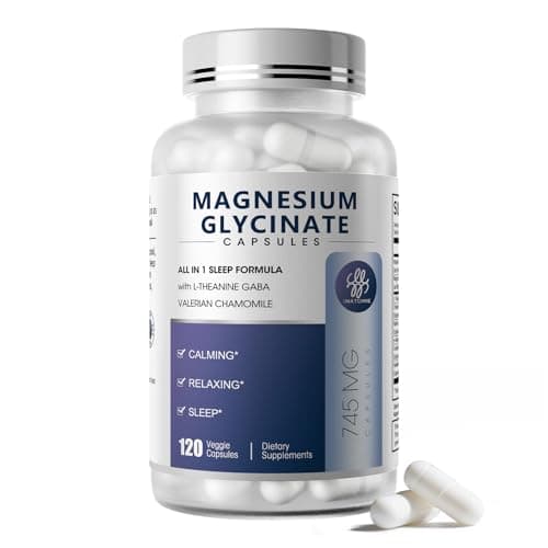 iMATCHME Magnesium Glycinate 850mg Capsules with L-Theanine, Chamomile & GABA for Sleep, Calmness, Muscle, Bone Health & Immune Support, Magnesium for Women and Men, Vegan, High-Absorption, 120 Count — image 1