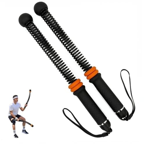 MUYIWEIDEN Weighted Ropeless Battle Ropes,Cordless Workout Ropes for Home Gym, Portable Exercise Rope for Strength Building, HIIT and Low-Impact Aerobic Training for Women&Men (Black+Orange) — image 1