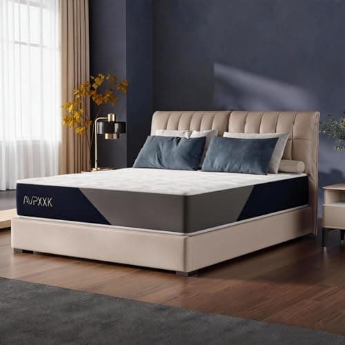 Avpxxk 12 Inch Queen Size Medium Firm Hybrid Mattress in a Box with Innerspring Coils, Multiple Support Foam Layers for Pressure Relief. (Queen (U.S. Standard)) — image 1
