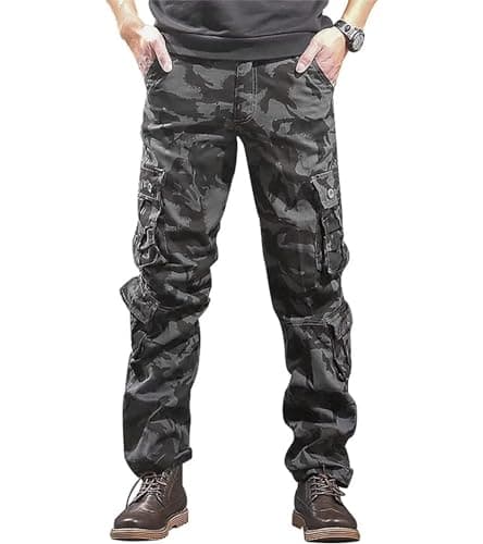 BAYAMO Mens Cargo Pants Camo Military Fatigue Pant Camouflage Hunting Combat Work Casual Pants Multi Pocket — image 1