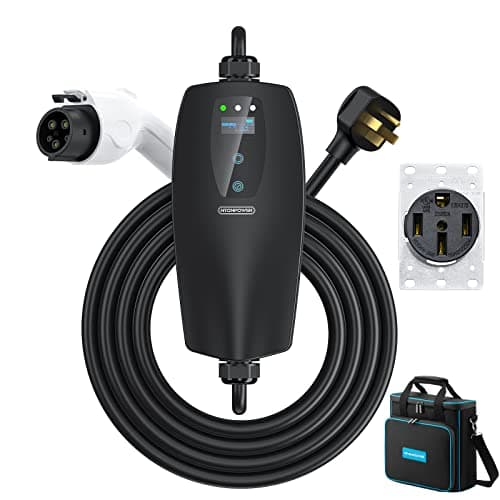NTONPOWER Tesla Charger 24 Miles Per Hour with Level 1&2 EV Charge 32A/24A16A/10A Optional, UL Listed 16.4Ft Electric Car Charger Use J1772 Plug, Suitable for Most US Models Such As Tesla, Chevrolet — image 1