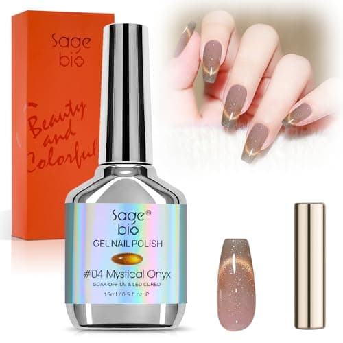 SAGEBIO Cat Eye Gel Nail Polish 8ml, Long-Lasting Magnetic Cat Eye Gel 13 — image 1