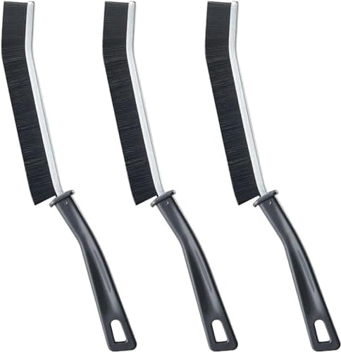 LSLCQW Hard Bristle Crevice Cleaning Brush, Small Cleaning Brushes, Grout Cleaner Brush, Toilet Brush, Scrub Brush for Shower Tile, Skinny Gap Cleaning Tools for Household Use, Bathroom, Kitchen (3) — image 1