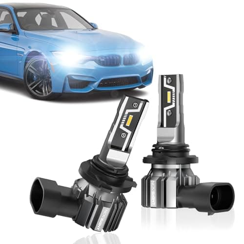 NOVSIGHT 9006 HB4 LED Light Bulbs - 500% 20,000LM Super Brighter 6500K Cool White Light Bulbs, 1:1 Design 50000+ Lifespan, Easy Installation, 9006 HB4 Automotive Fog Lamps, Pack Of 2 — image 1