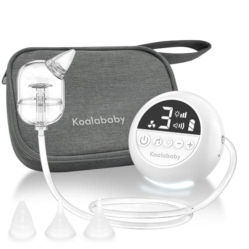 Koalababy Electric Nasal Aspirator for Baby – Hospital-Grade Nose Suction, 9 Suction Levels, Baby Nose Sucker, Nasal Cleaner, Night Light & Music, Soft Silicone Tips, Travel Bag — image 1