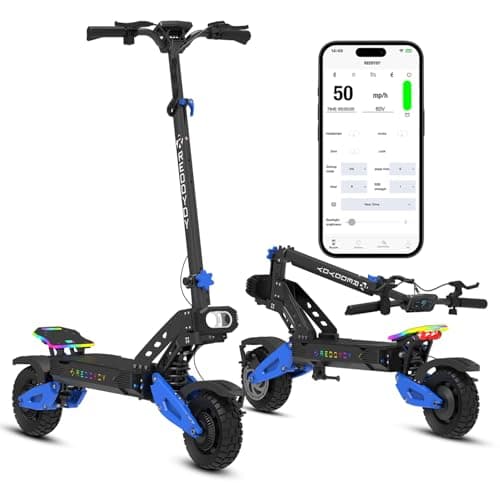 REDDYDY RD2 Off-Road Electric Scooter for Adults, 5000W Dual Motor, 60V 25Ah, Up to 50 MPH, 55 Miles Long Range, 10.5" Pneumatic Tires, Foldable Commuter E-Scooter — image 1