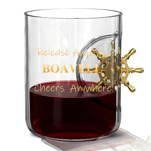 BOAVELL Wine Glasses, Whiskey Glasses, Beer Glasses, 11 Oz Drinking Glasses With Fingertip flywheel, Men and Women Cheers at Home Bar, Parties, Birthdays, Picnic, Daily Use — image 1