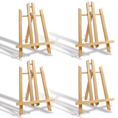 11 in Easel Stand for Painting, Canvases, Art, Crafts, Tabletop Easels, Small Table Top Paint Station for Kids Adults, Portable Display Photo Picture Sign Holder(4 Pack) — image 1