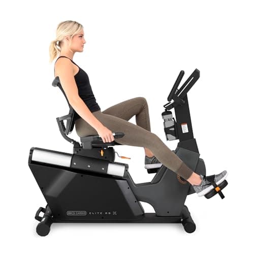 3G Cardio Elite RB X Recumbent Exercise Bike - FreeSync FTMS Bluetooth Smart App Connectivity - Compact 49" (L) - Oversized Soft 4-Way Adj. Seat - 350 lb Cap. - Low Step-Thru Design - Commercial Grade