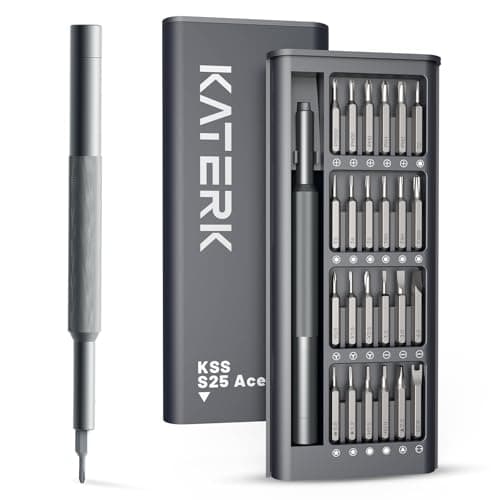 KATERK 25-in-1 Small Screwdriver Set - Precision Mini Eyeglass Repair Tool Kit with Magnetic for Glasses, Laptop, iPhone, Macbook, Computer, Watch, Xbox, Switch, Electronic, Father Day Gifts for Men — image 1