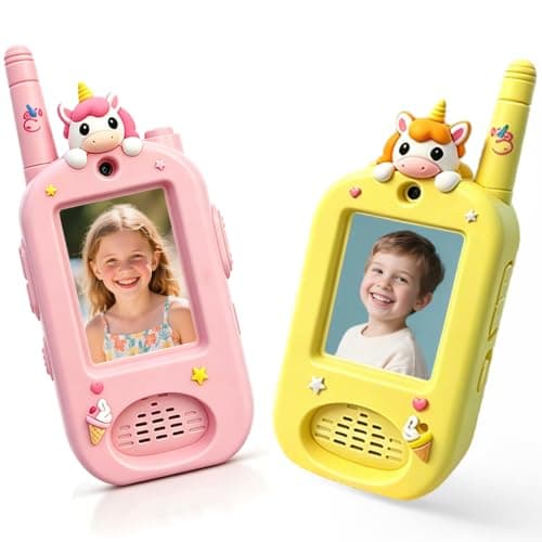 Kids Video Walkie Talkies, 2 Pack Rechargeable with HD Camera & Screen — image 1