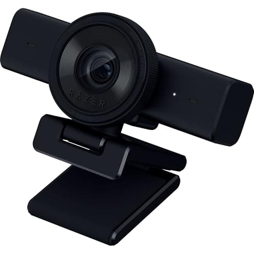 Razer Kiyo V2 X Streaming Webcam: 1440p 60 FPS - Auto Focus - Built-in Microphone - Wide Angle Lense - Integrated Privacy Shutter - Works with OBS, Xsplit, Streamlabs, Discord, Zoom, Teams - Black