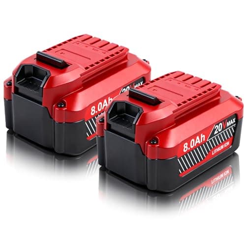 Upgrade 8.0Ah Replacement for Craftsman 20V Battery V20 Lithium ion Batteries Compatible with Craftsman 20 Volt Cordless Power Tools CMCB205 CMCB204 CMCB206 CMCB202 CMCB201B0GGGVH6WNB0GGGVH6WN,2Pack — image 1