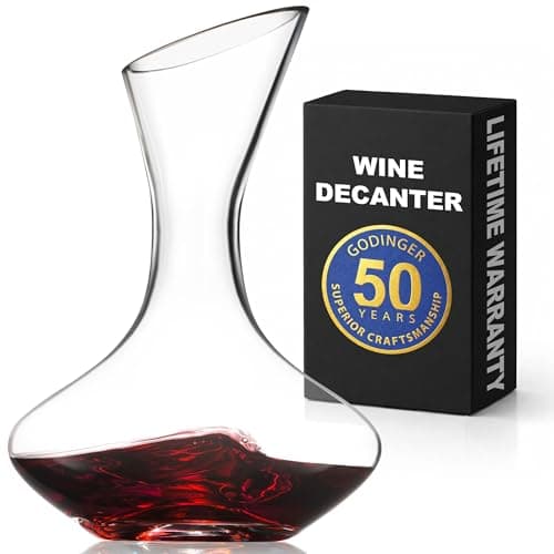 Godinger Wine Decanter Carafe, Hand Blown Wine Decanter Aerator - Wine Gifts — image 1